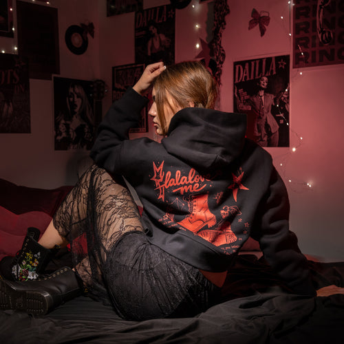 Lalalove Me Cropped Hoodie