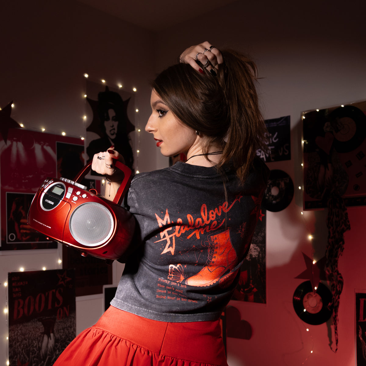 Lalalove Me Crop Tee